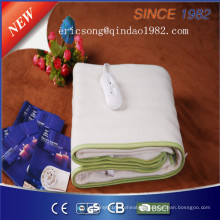 Pure White 100% Polyester Elektrische Decke für EU-Markt